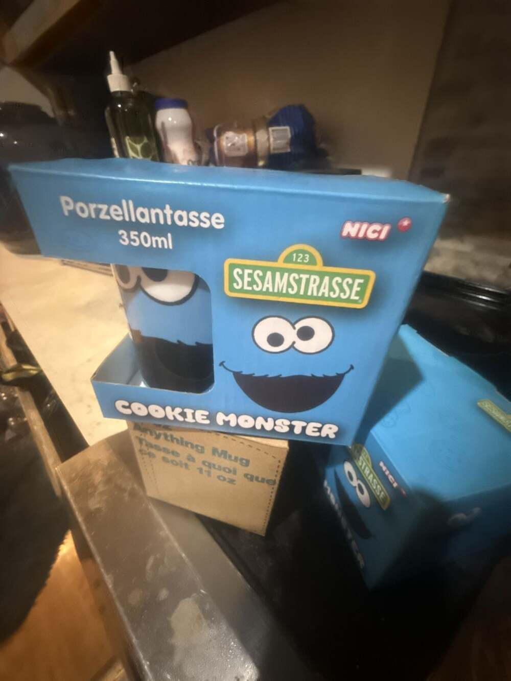 NICI Sesamstrasse Cookie Monster 350ml Porcelain Mug